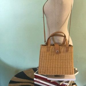 Vintage Etienne Aigner Straw Purse